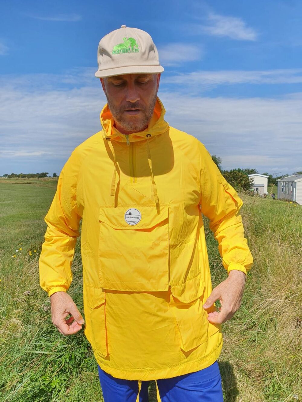 Dempsey 1/4 zip Smock - Bright Yellow