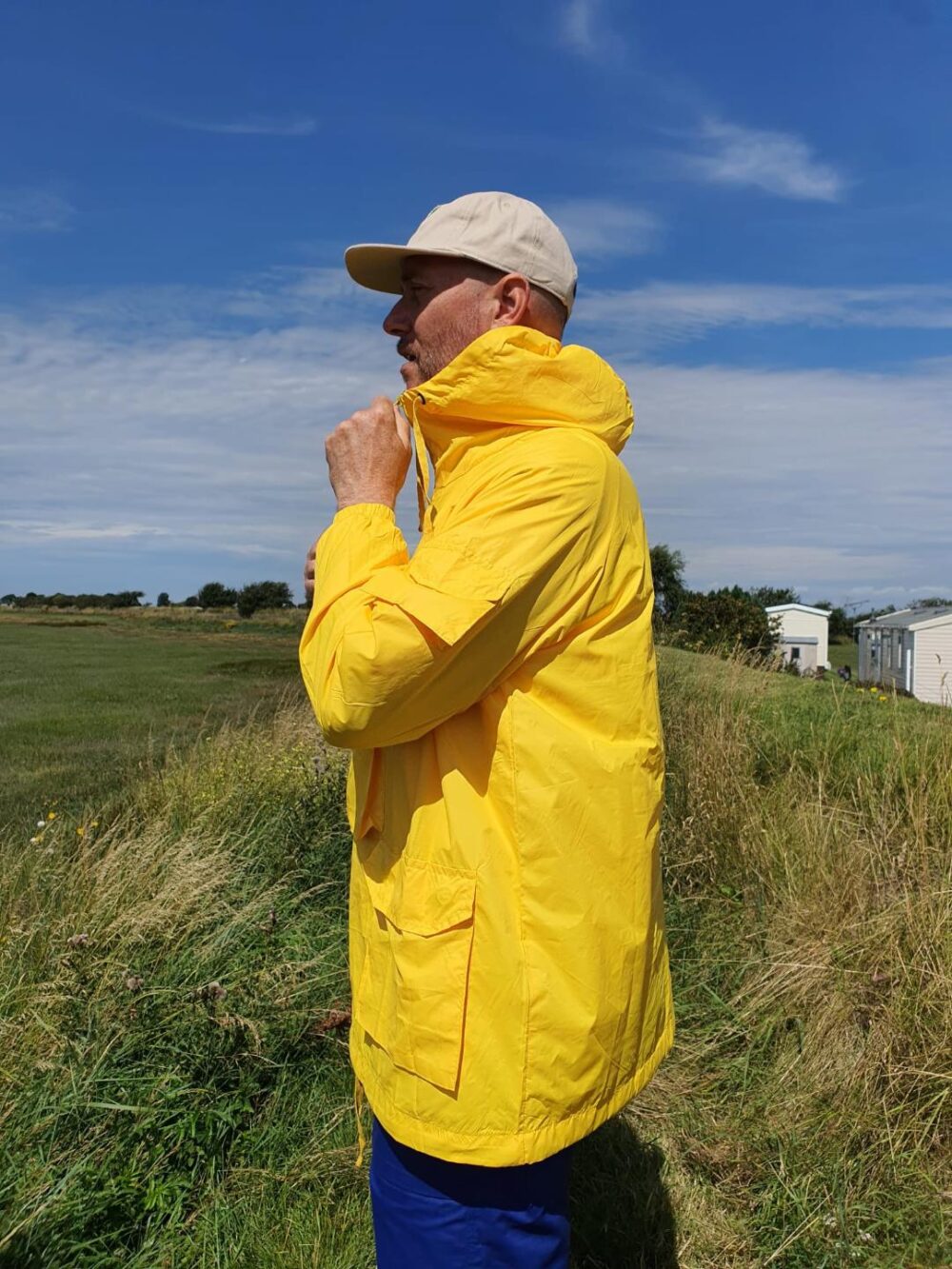 Dempsey 1/4 zip Smock - Bright Yellow - Image 2