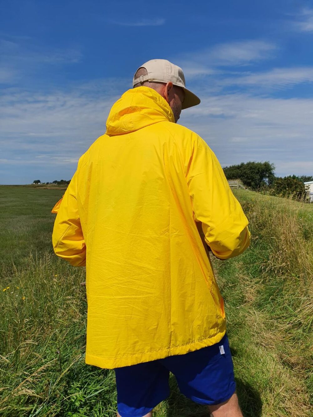 Dempsey 1/4 zip Smock - Bright Yellow - Image 3